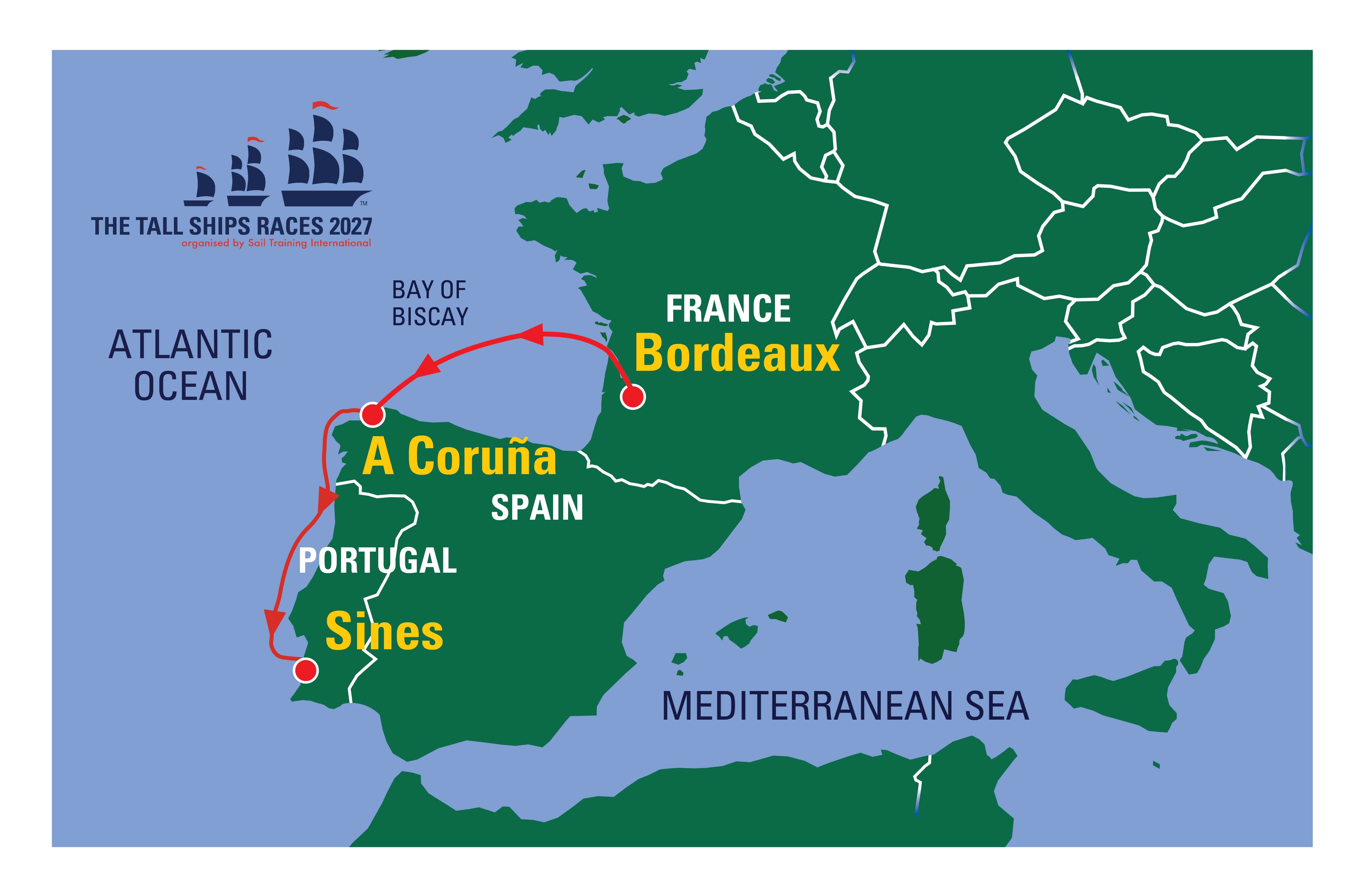 Tall Ships Race - Carte de la course